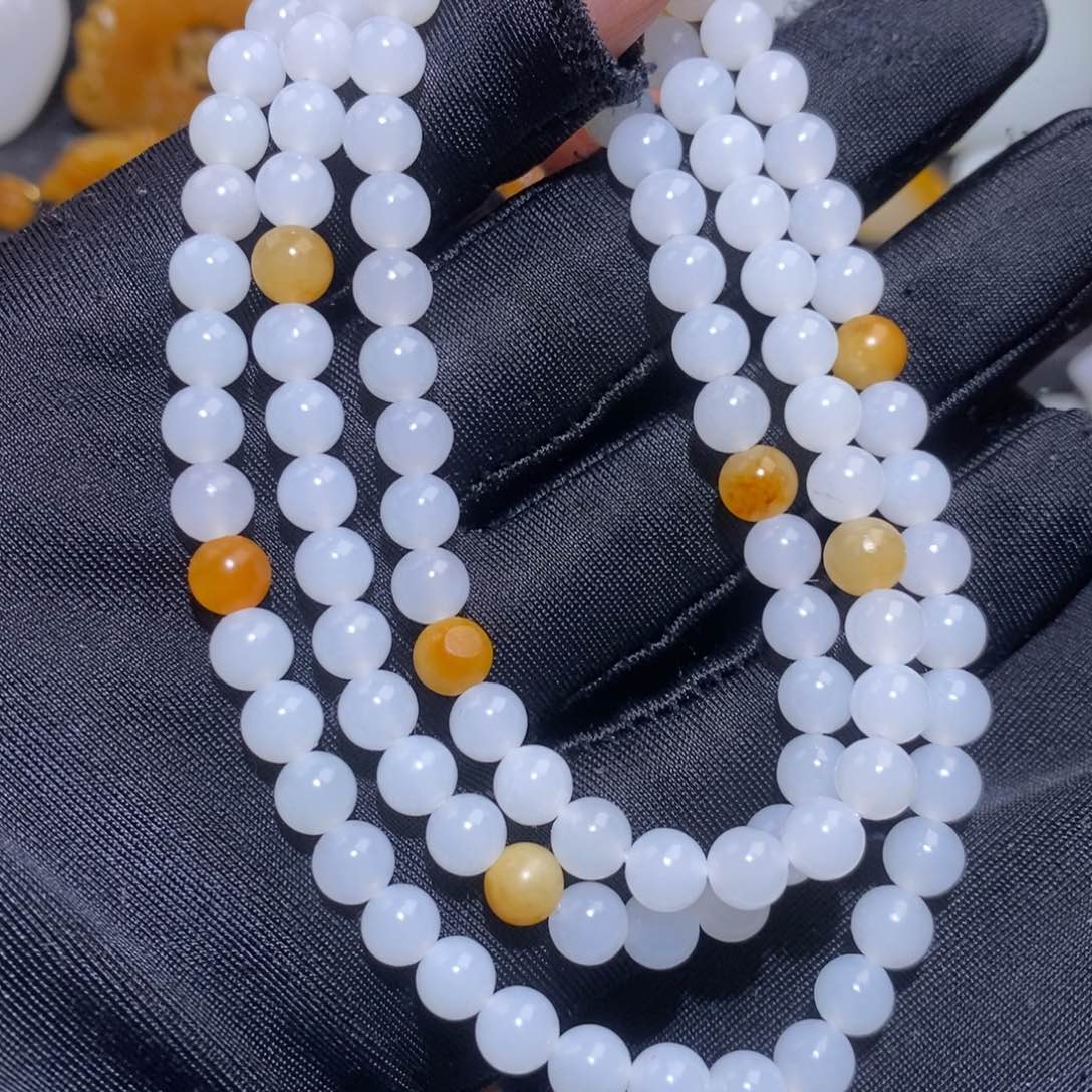 和田玉未镶嵌套链