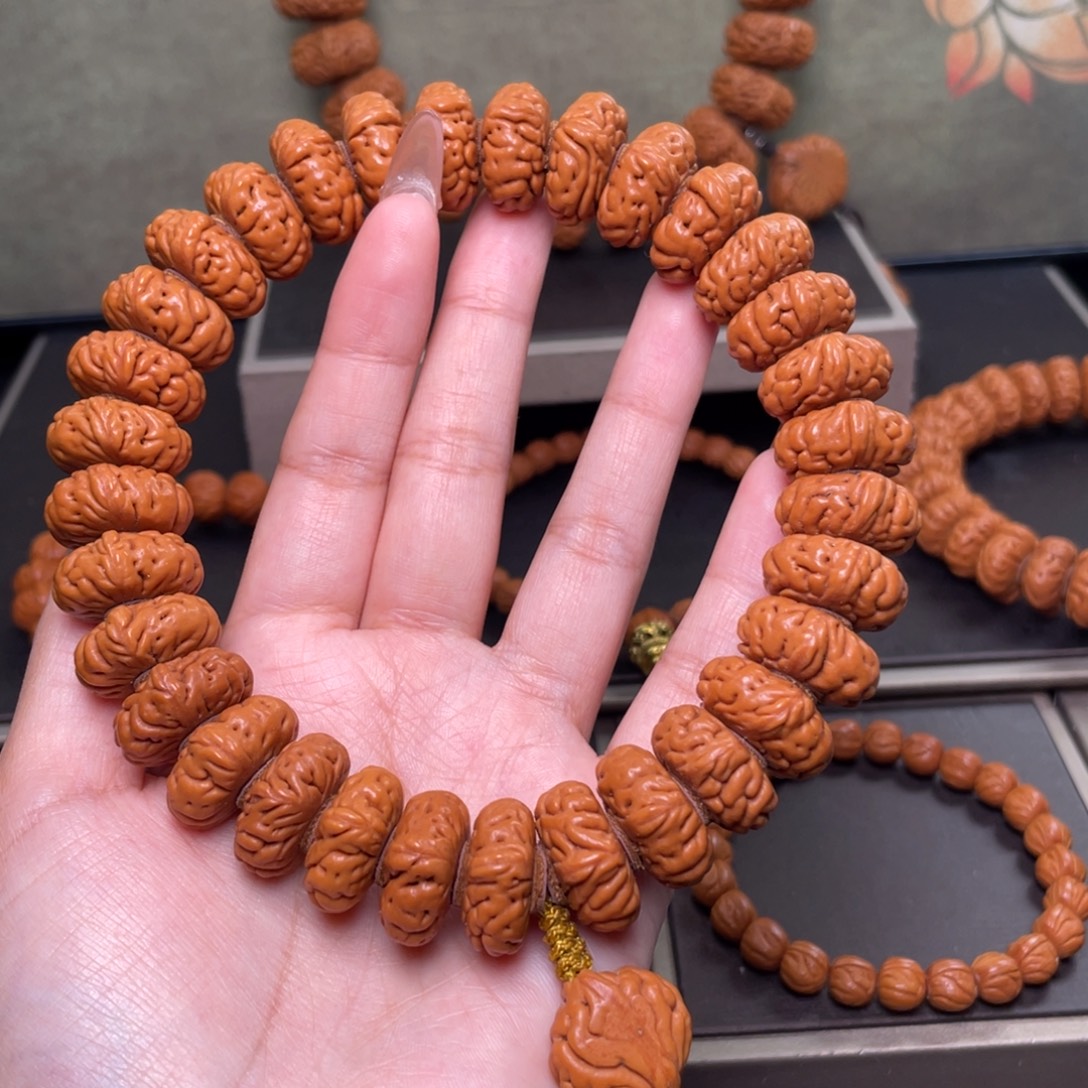 桃核吊坠20大肠纹手持