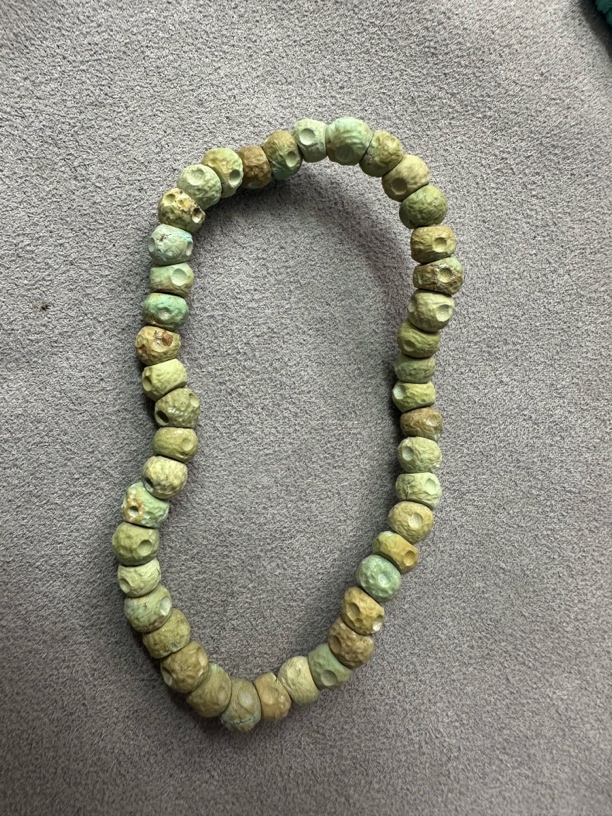 原矿绿松石大肠单圈尺寸5➕克重6.3g有瑕