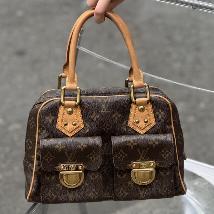 95新 LouisVuitton/路易威登 老花曼哈顿手提包