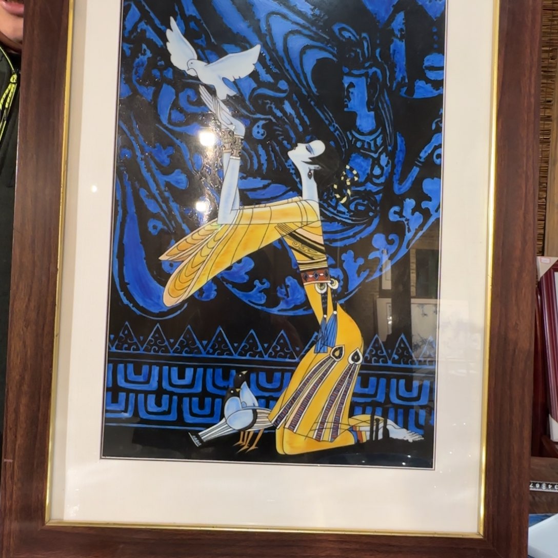 瓷手绘釉上新彩瓷板画