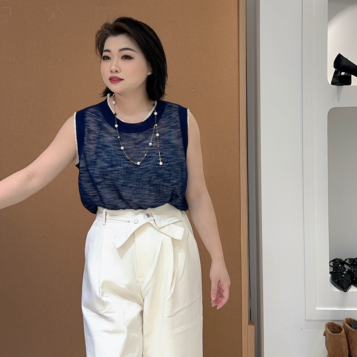 Uni店主实拍短棉T