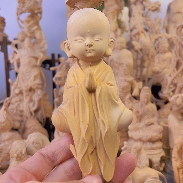 木?***学小叶黄杨木12.5高小沙弥