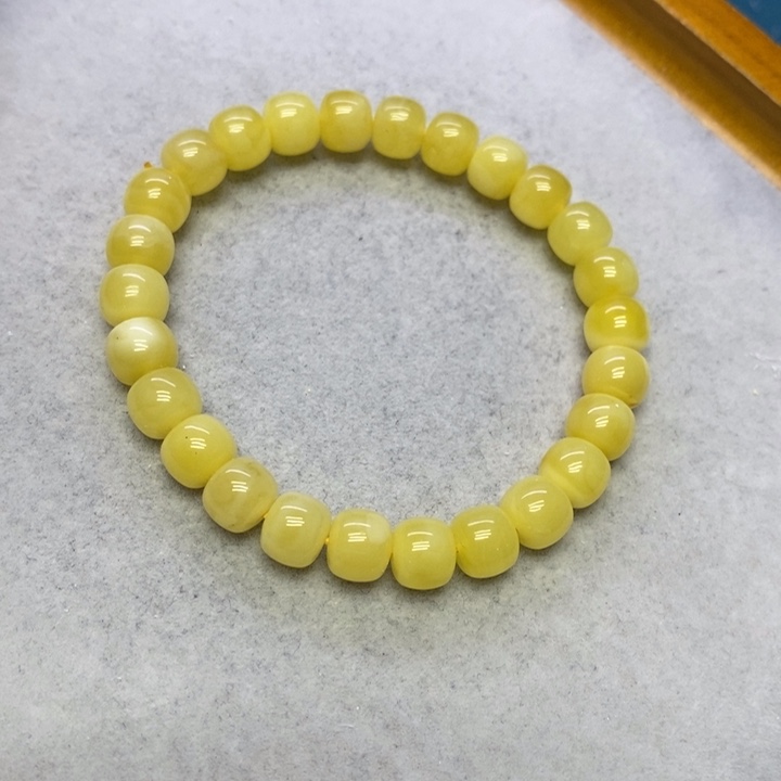 蜜蜡裸石未镶嵌手串