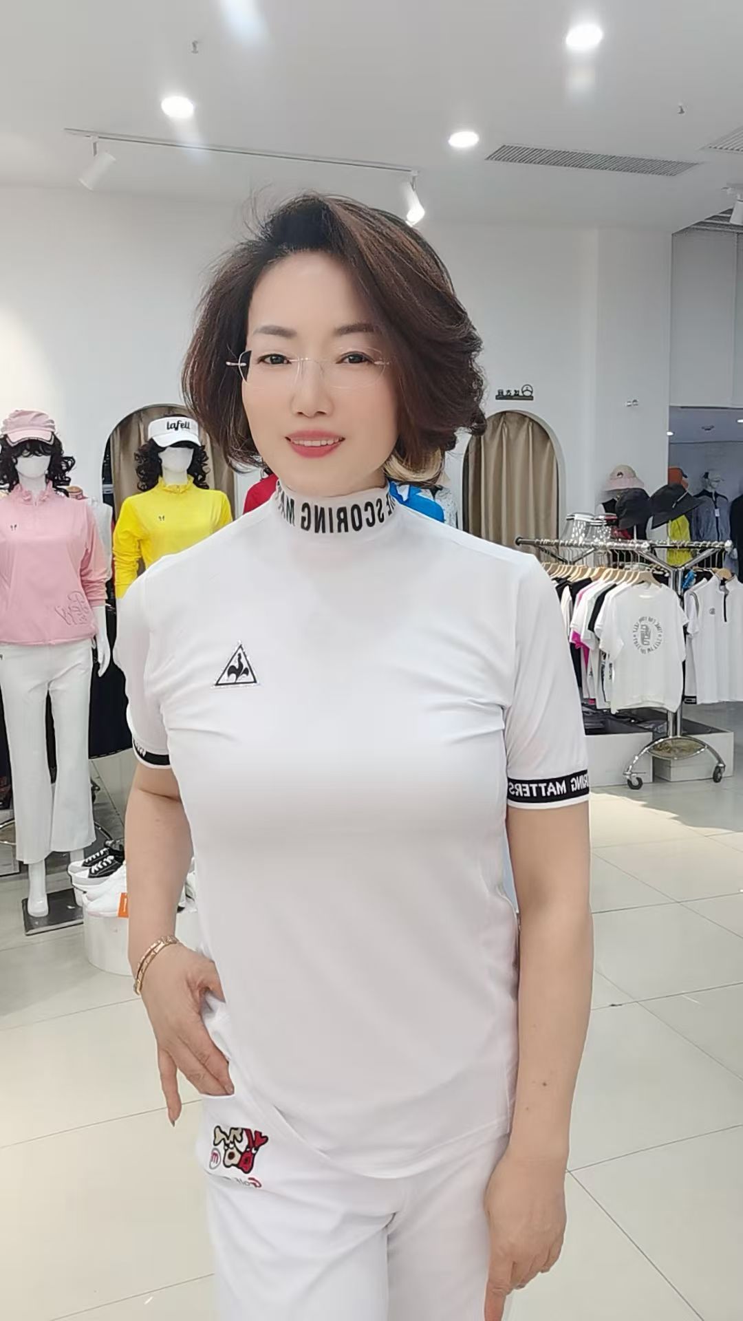 女士夏季薄款短袖立领