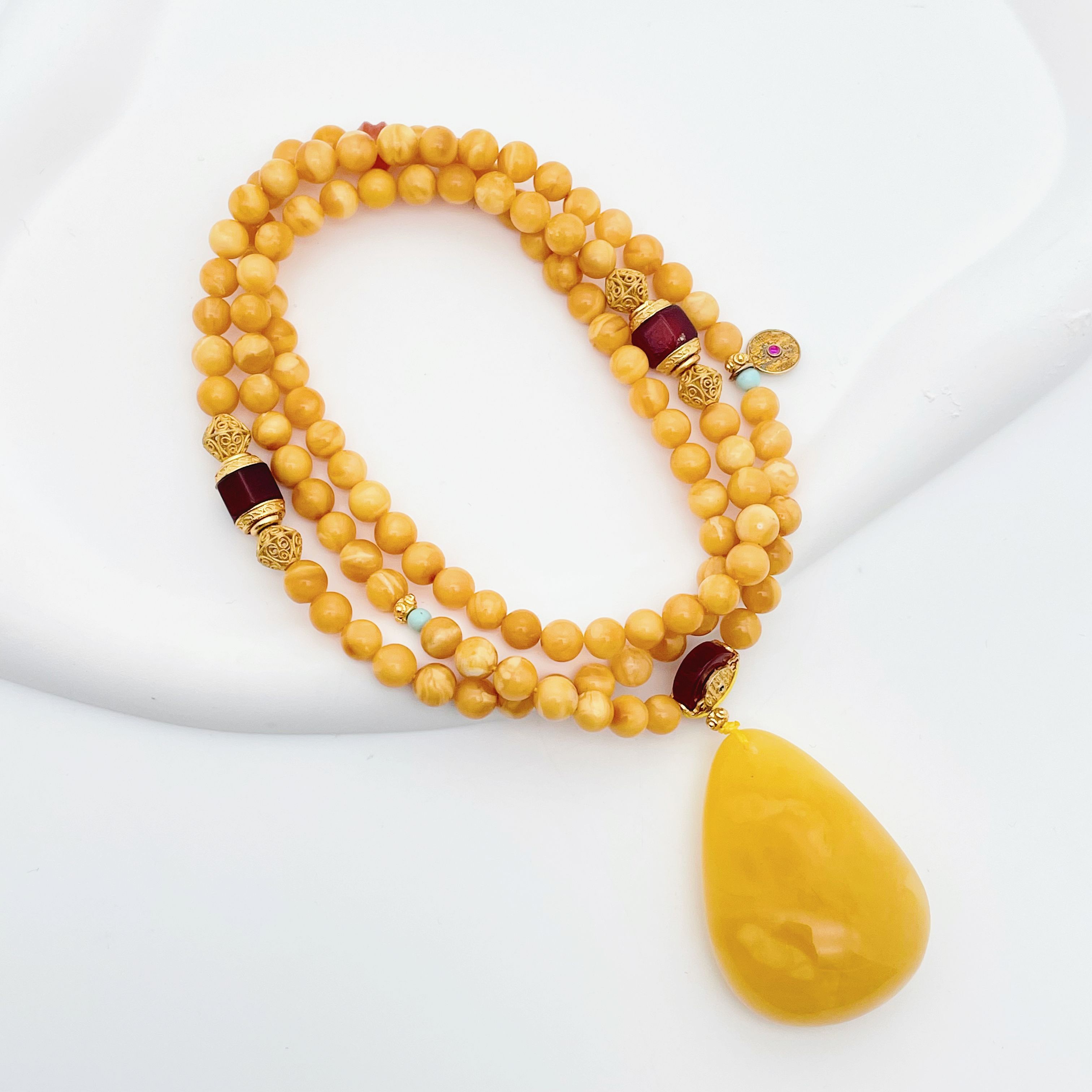 俏若兰 蜜蜡项链 多样性发货250416214012