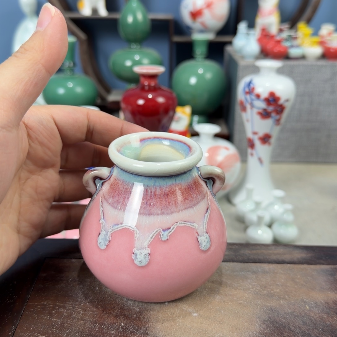 陶瓷手工小花器摆件