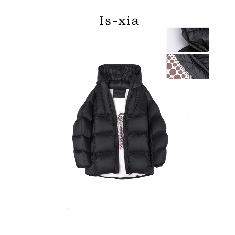 【联名系列】进口轻柔90白鹅绒中长款连帽羽绒服加厚保暖不压身女装