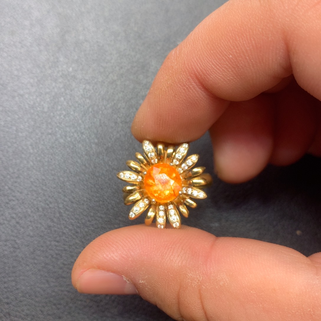 石榴石（芬达石）戒指未镶嵌3.31ct