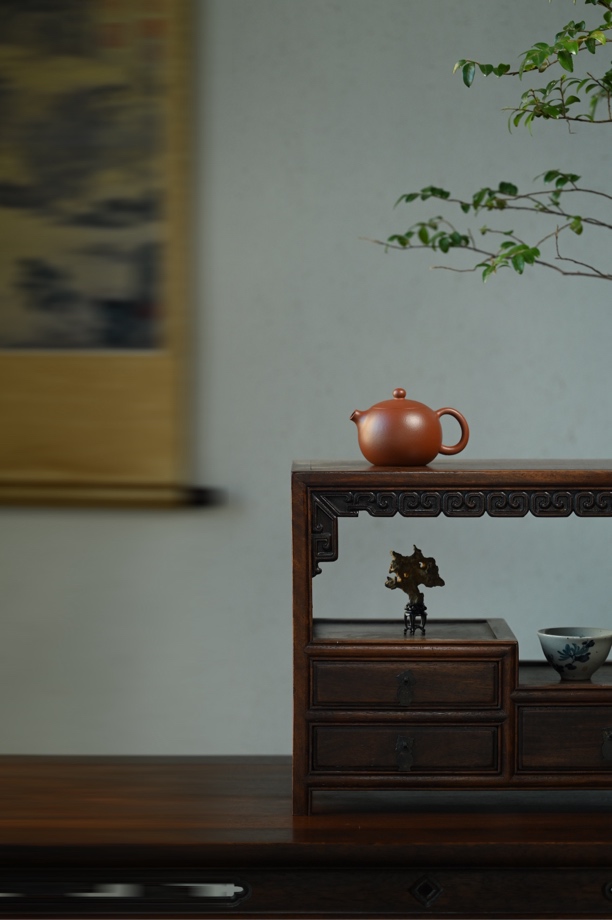 宜兴原矿紫砂壶底槽清150cc全手工西施壶