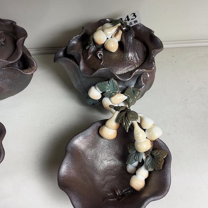 安****山泉造物手工制作柴烧343一套