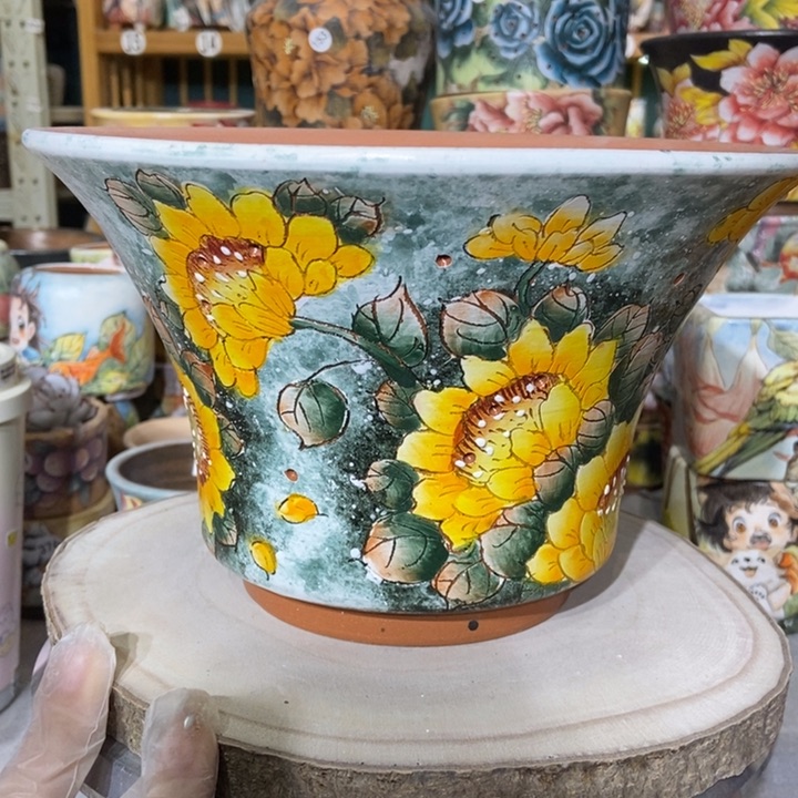 红陶景德镇艺术手绘作品