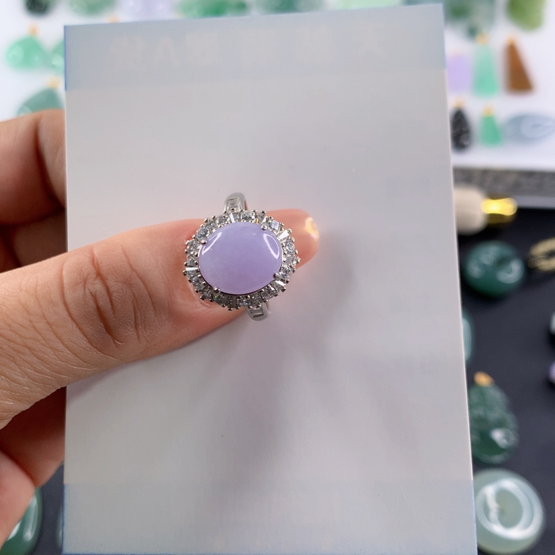 *****翡翠未镶嵌颈饰缅甸天然 A货翡翠 戒指