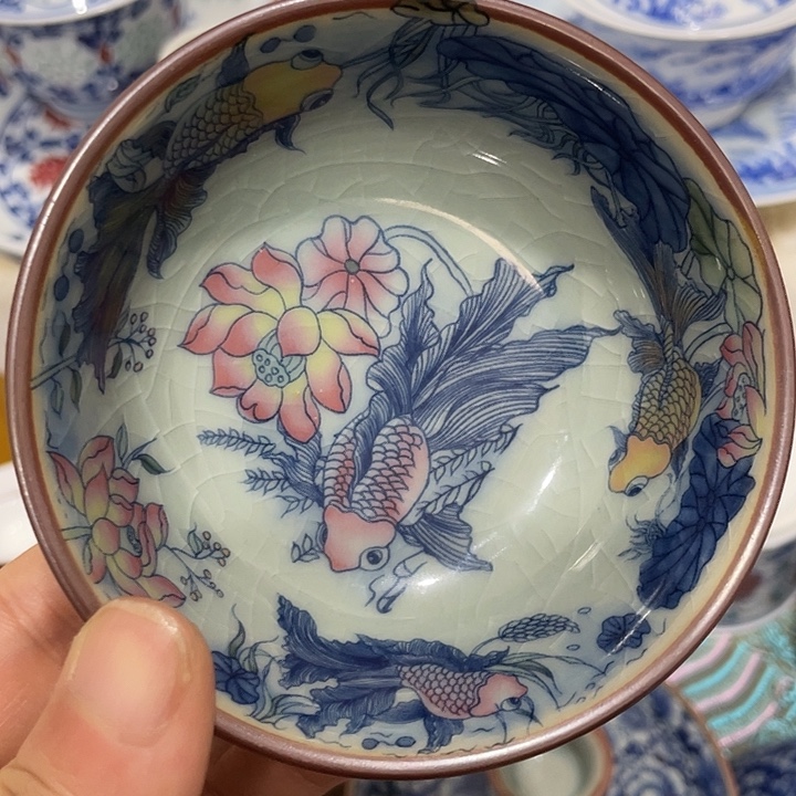 摆件陶景德镇陶瓷主人杯2334