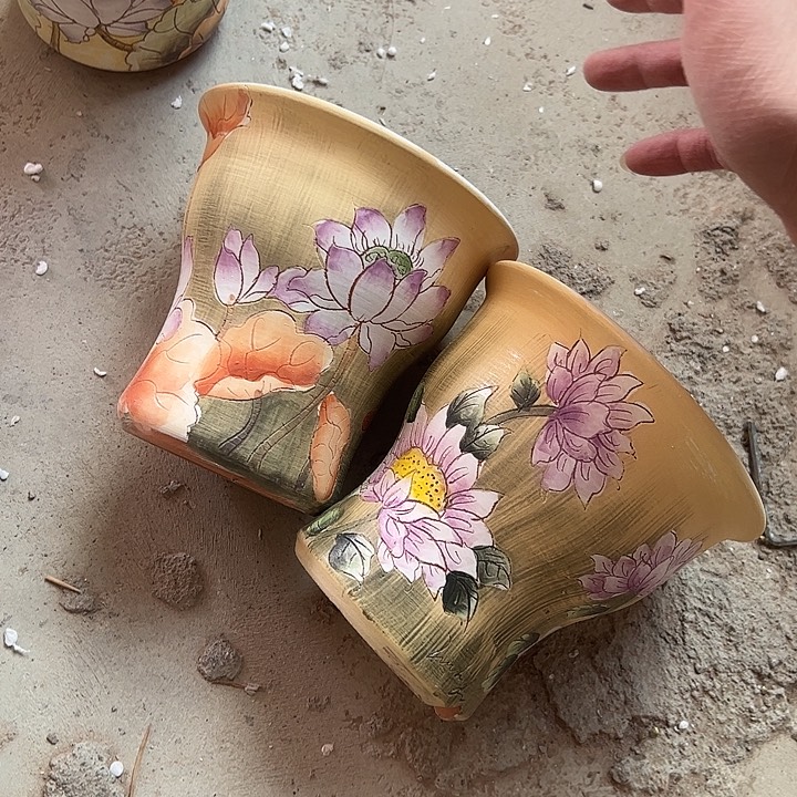 景德镇市手绘花盆性价比超级无敌高