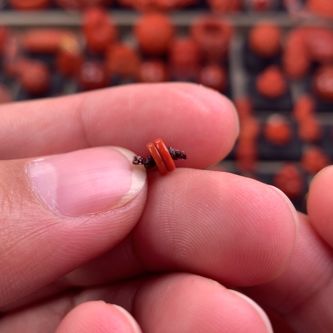 南红玛瑙精工直切隔片5+/1+未镶嵌