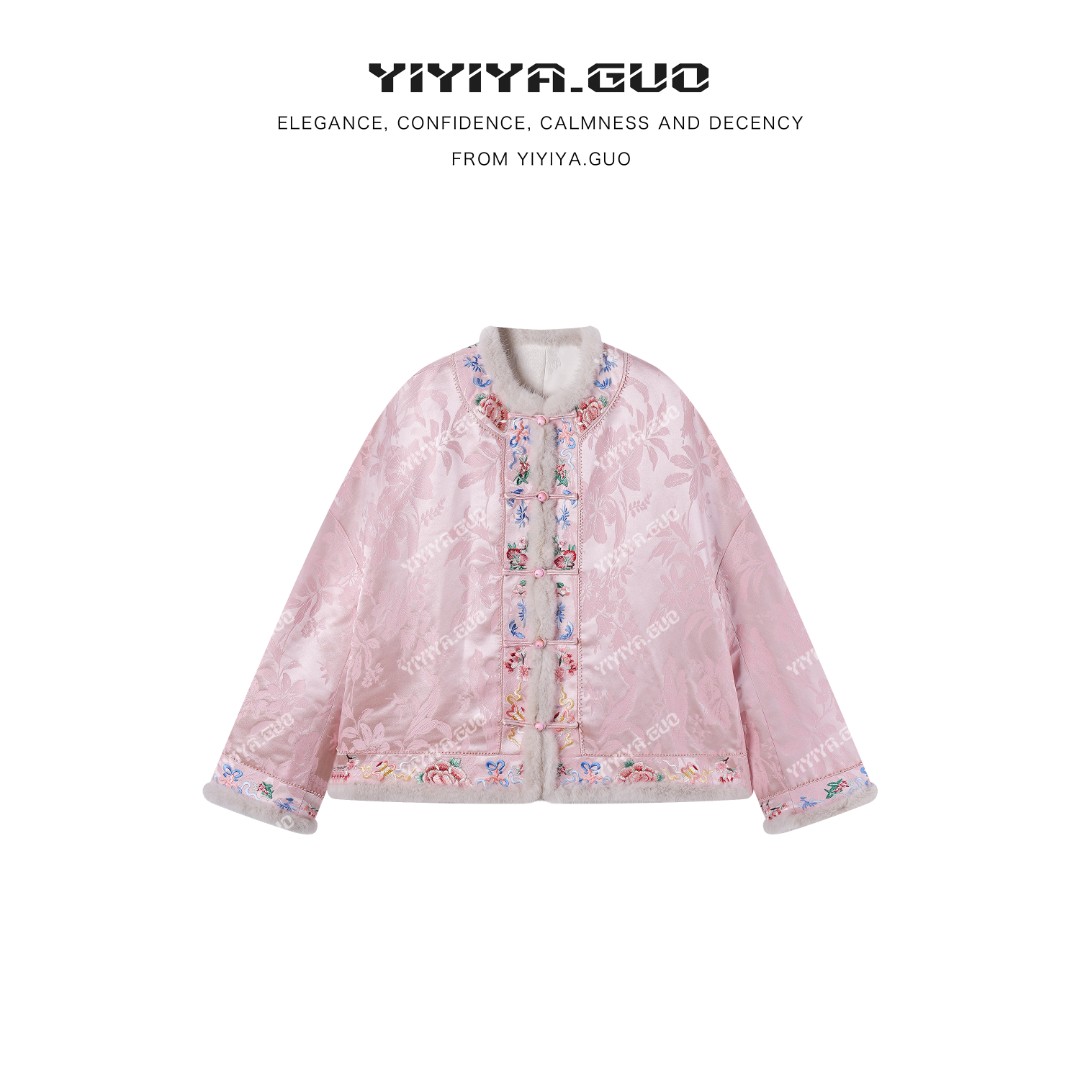 yiyiya.Guo艺艺吖【出水芙蓉】新中式中国风圆领直襟外套010166SS52