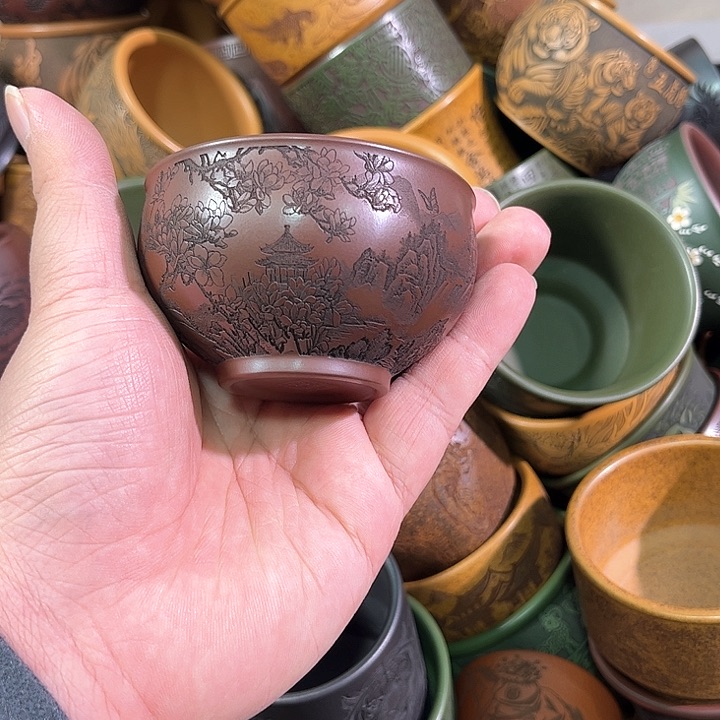 茶杯紫砂全手工紫砂主人杯