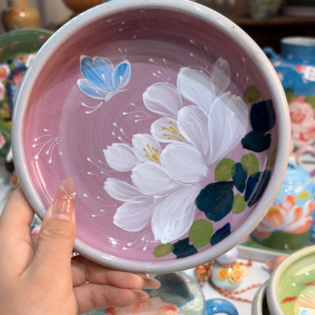 景德镇手绘高温釉下彩陶瓷茶具