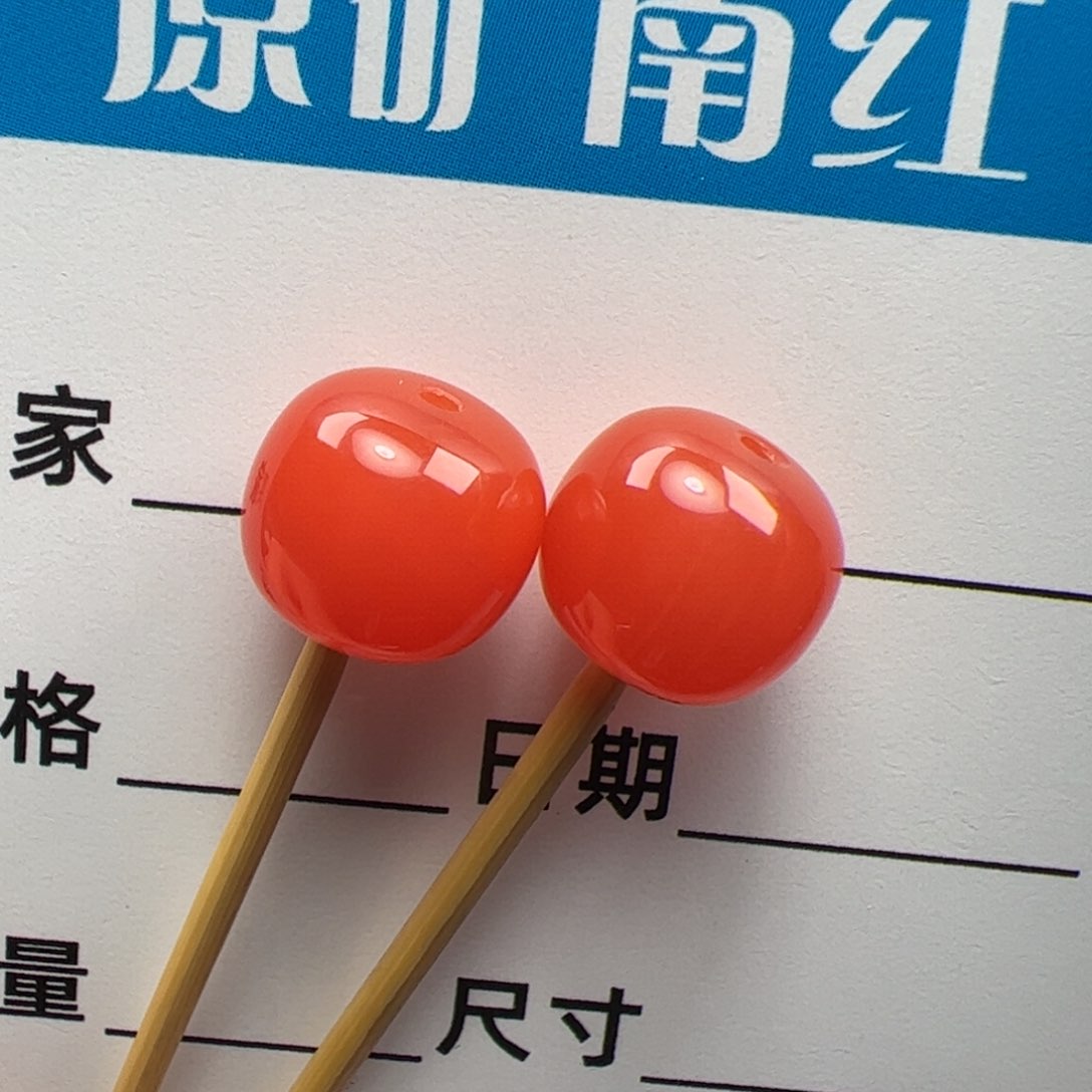 南红玛瑙原矿南红9mm未镶嵌