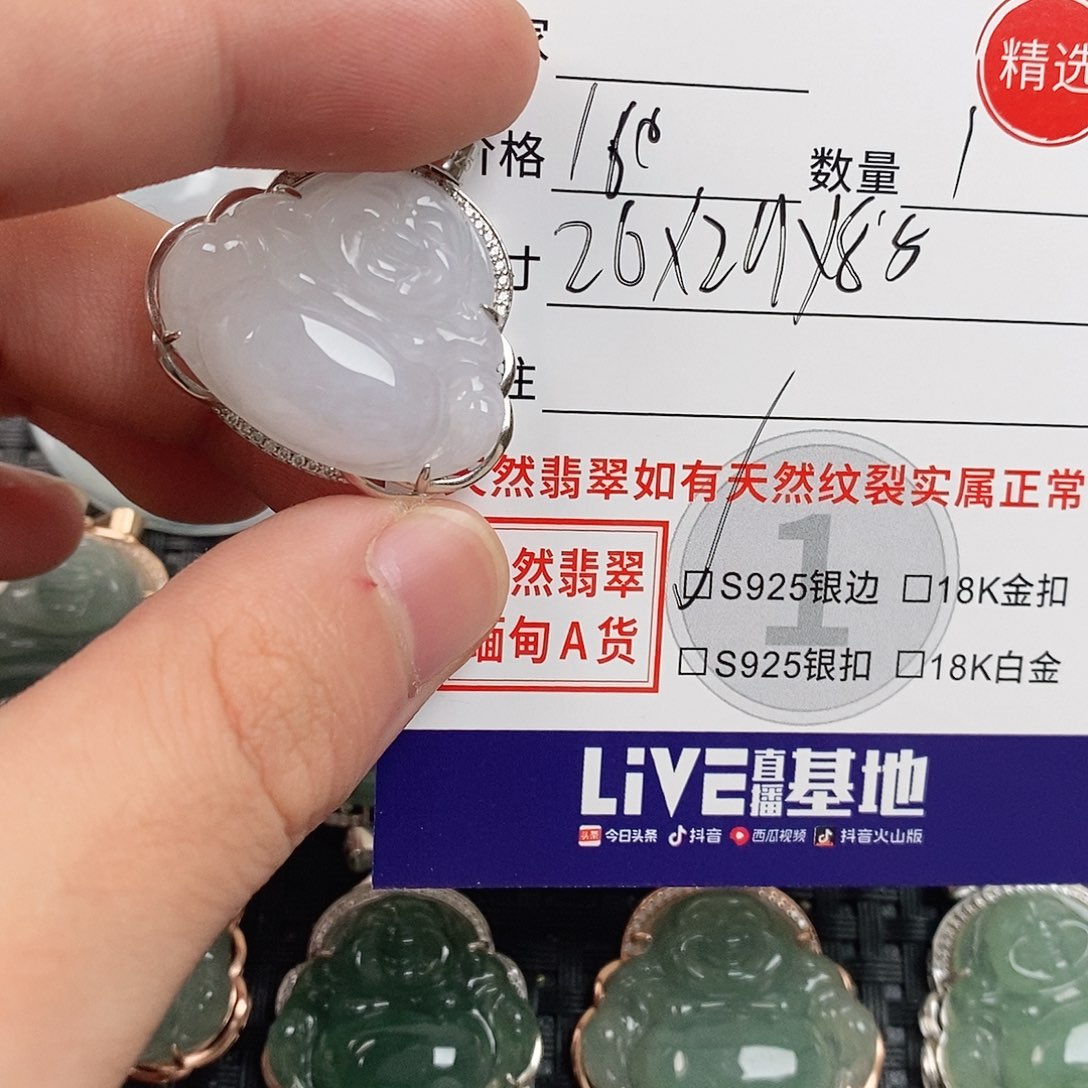 翡翠银S925镶嵌颈饰