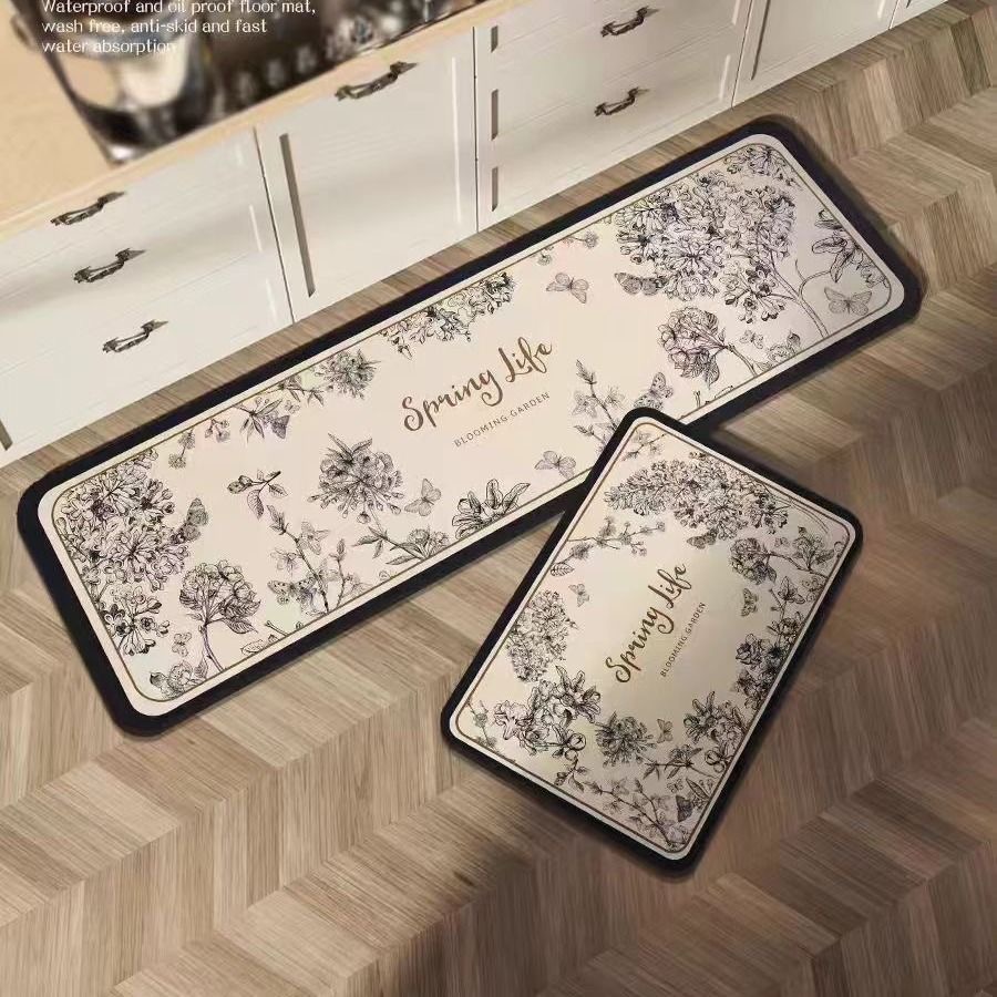 105【45*80+45*160】 硅藻泥家用厨房地垫吸水防滑可擦耐脏加厚垫