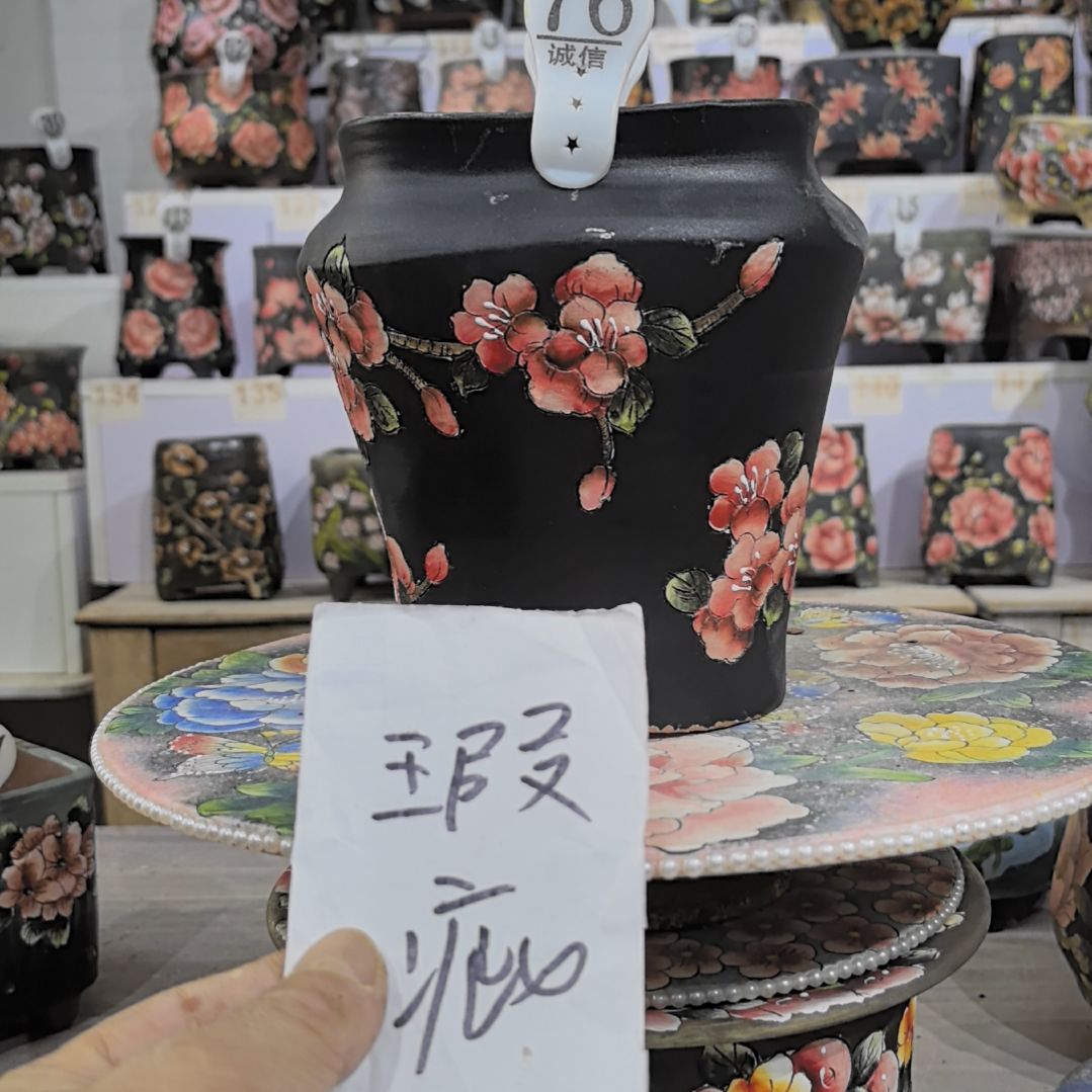 花盆红泥瑕疵处理