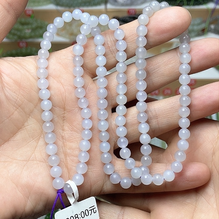 和田玉颈饰未镶嵌@***@6mm