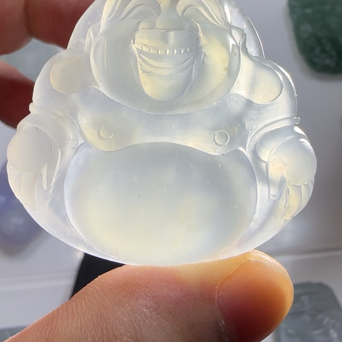 定制翡翠未镶嵌翡翠佛公