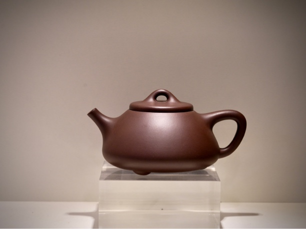 王其明紫砂壶 全手工紫泥石瓢 容量400cc左右