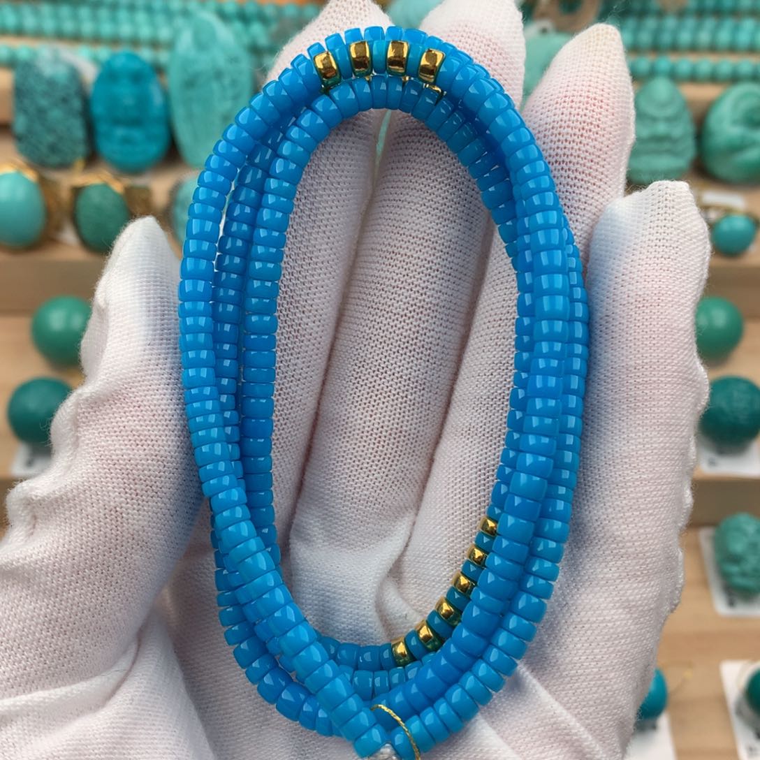 绿松石配饰足金镶嵌卡4