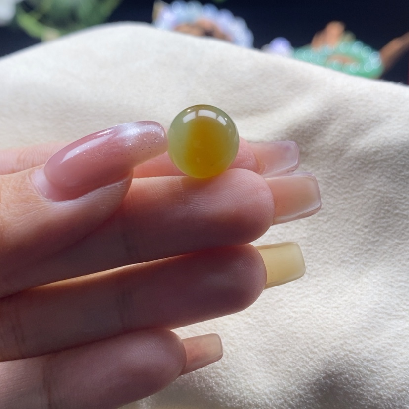 【闪购商品】翡翠颈饰未镶嵌冰胶红翡色根珠卡13