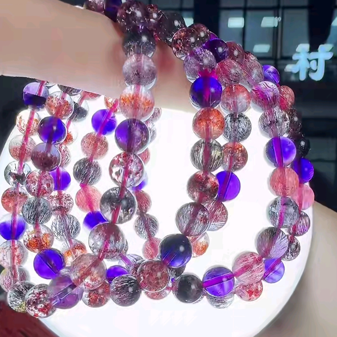 【书记甄选】天然超七单圈手链 多样性发一件 约7mm 5823XC