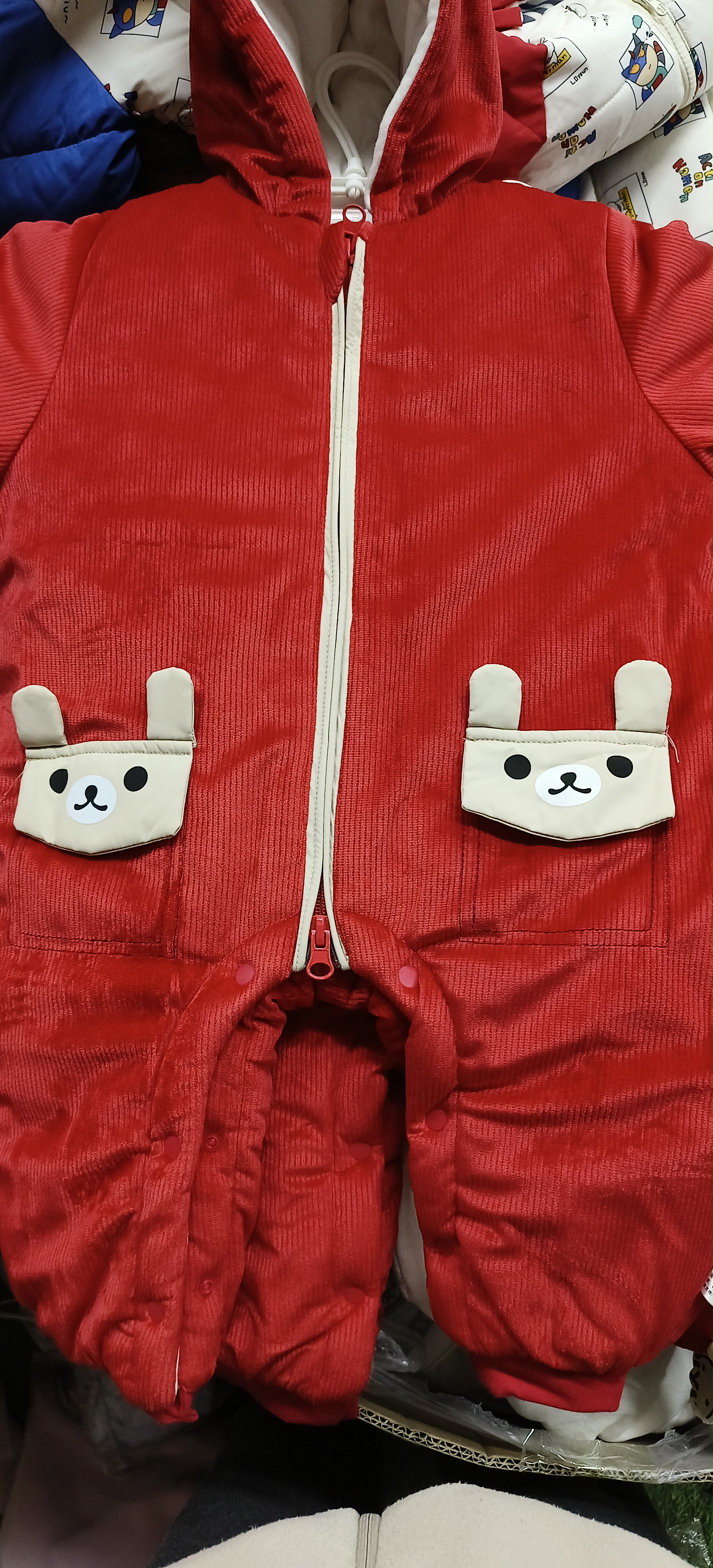 防撞条   Z仔熊连体爬服绒面