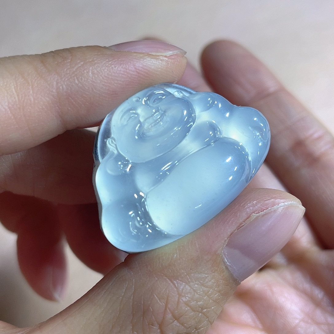 定制翡翠未镶嵌舒佛