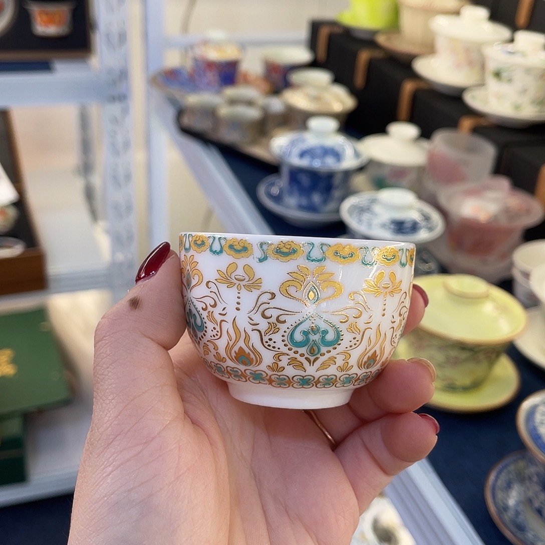 陶景德陶瓷盖碗茶具