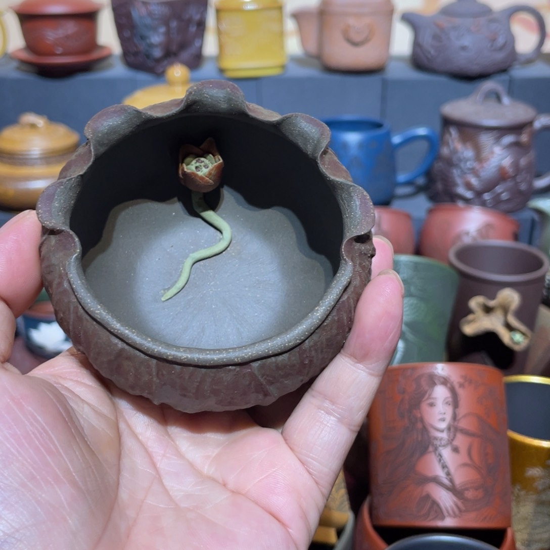 原矿紫砂手工主人杯