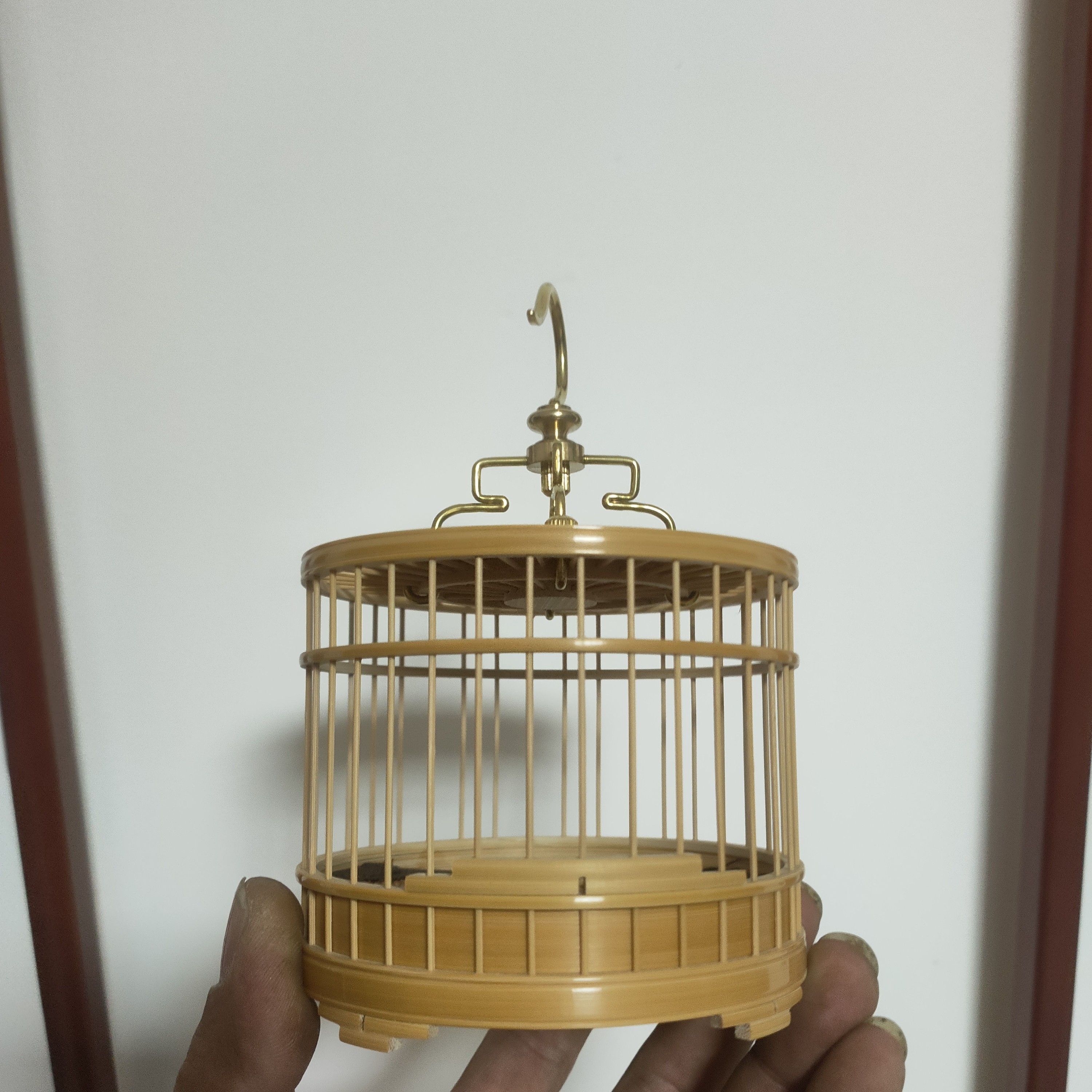 鸟笼鸟具，梅妃竹，原色老竹蝈蝈笼