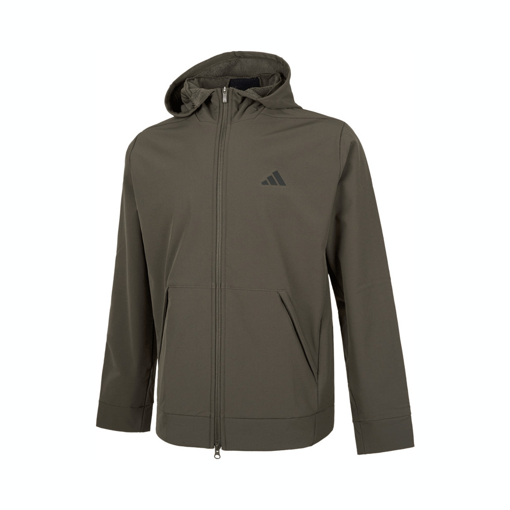 adidas阿迪达斯2024男子D4T CR FZ HD梭织连帽外套IX9059