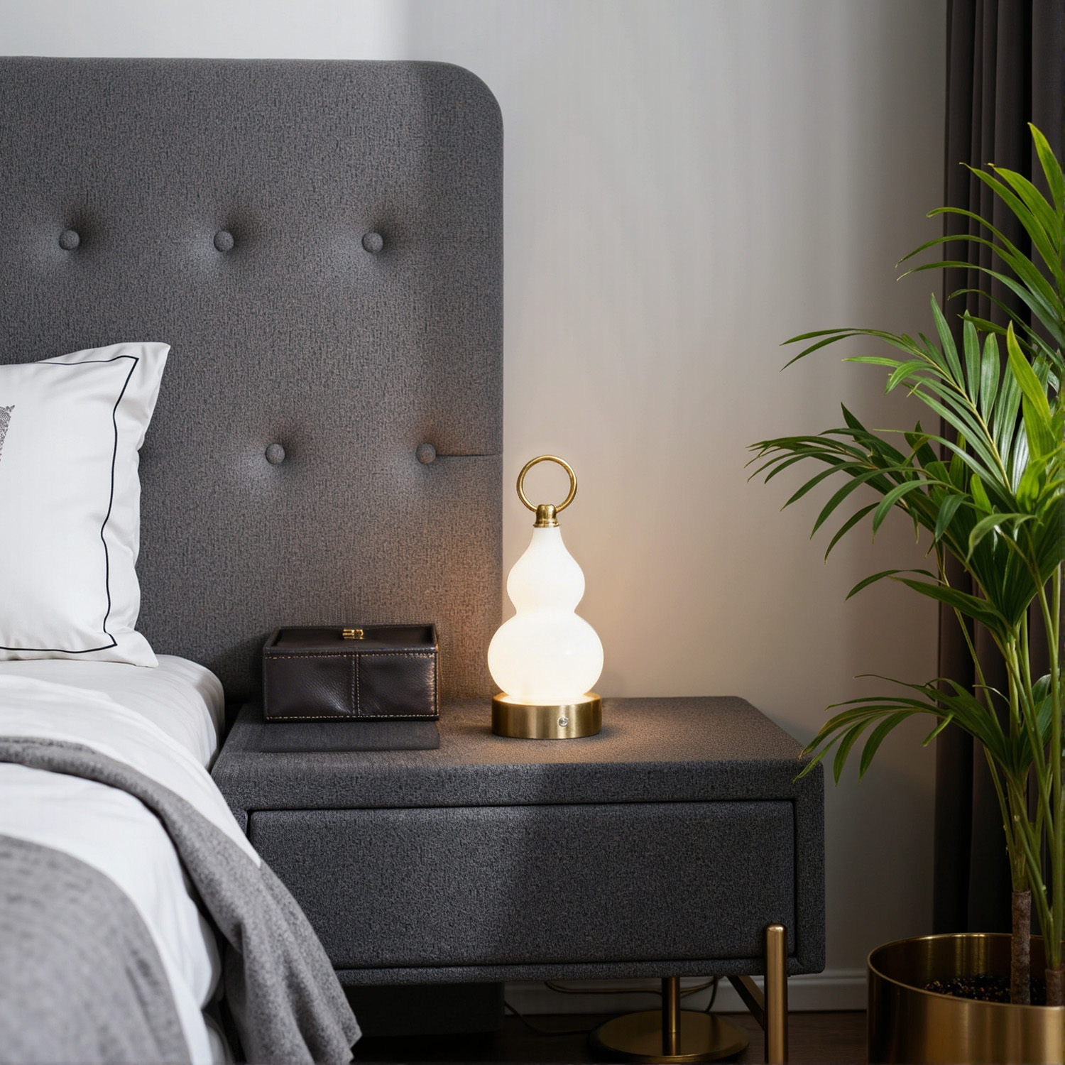 【本尼家】T219现代艺术装饰葫芦台灯客厅书房卧室床头桌面灯