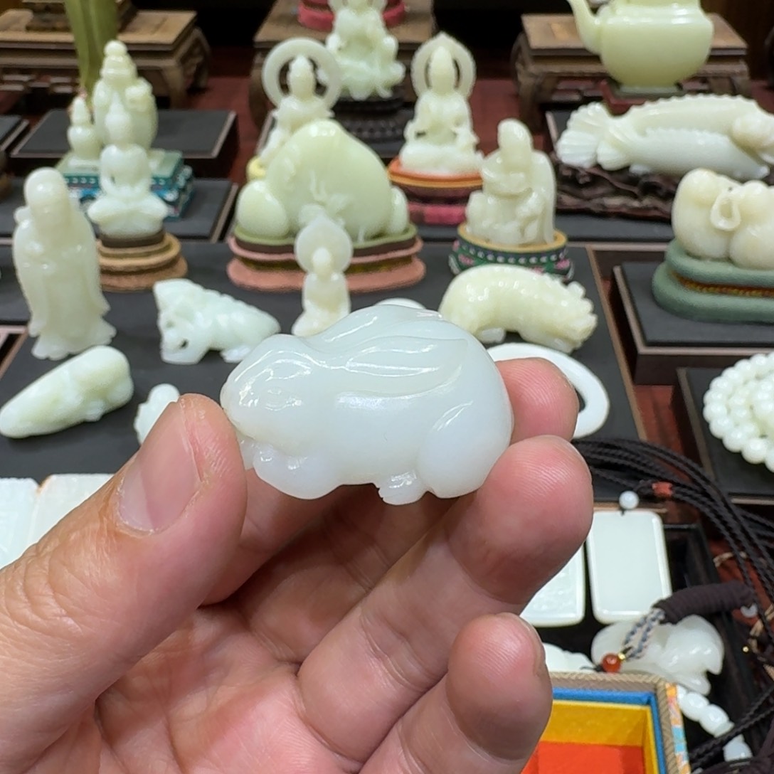 【闪购商品】和田玉挂件未镶嵌小*脸