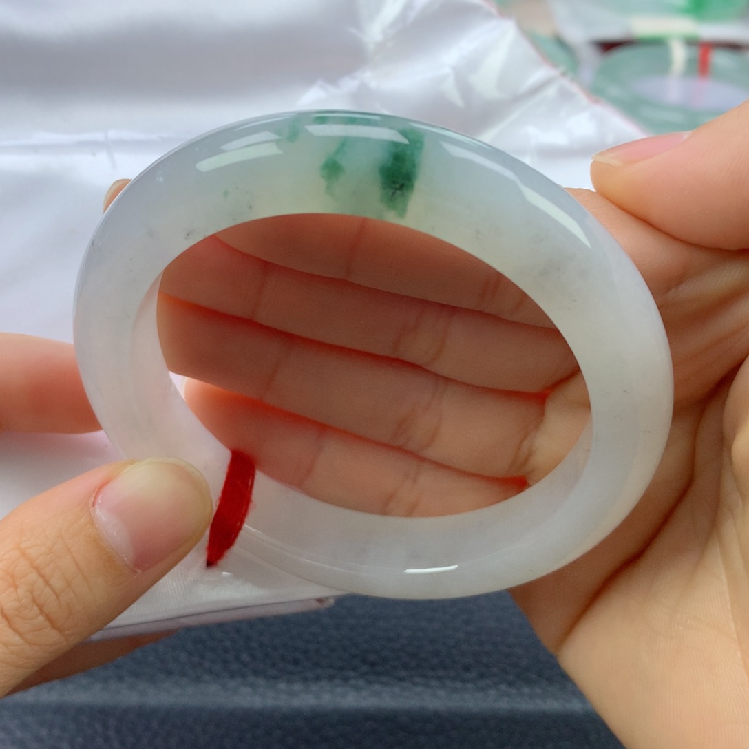 翡翠手镯未镶嵌57正