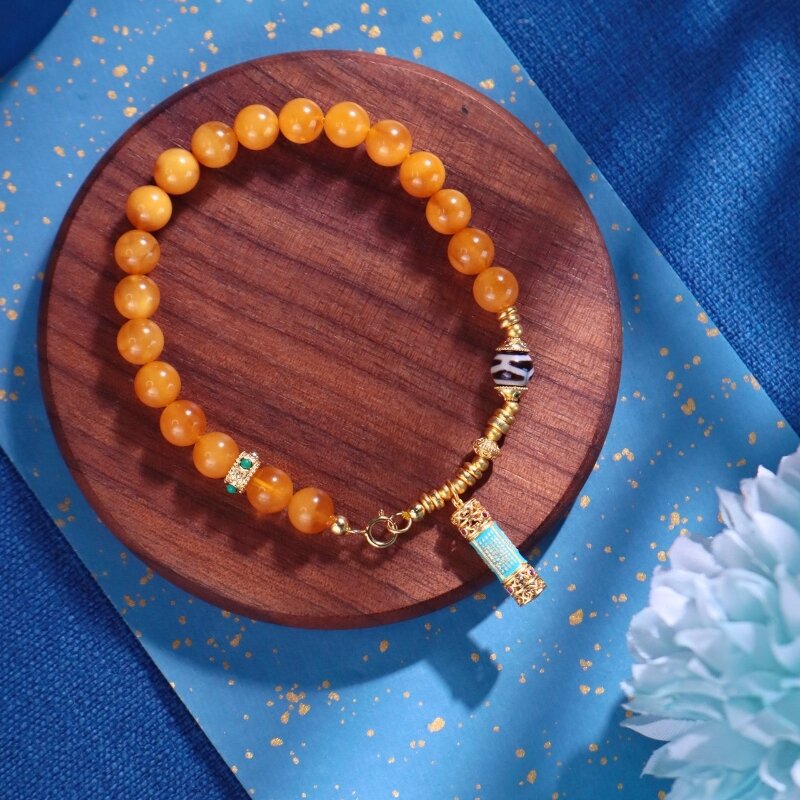 【流光】蜜蜡手串STYFTH-0061（专场特供）