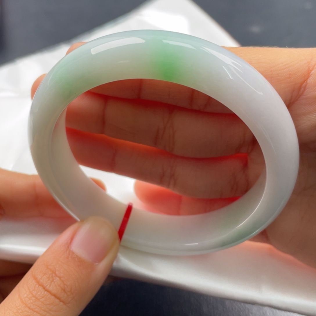 翡翠未镶嵌手镯59正圈