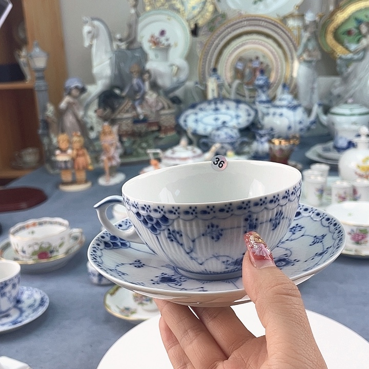 中古欧瓷瓷器小房子