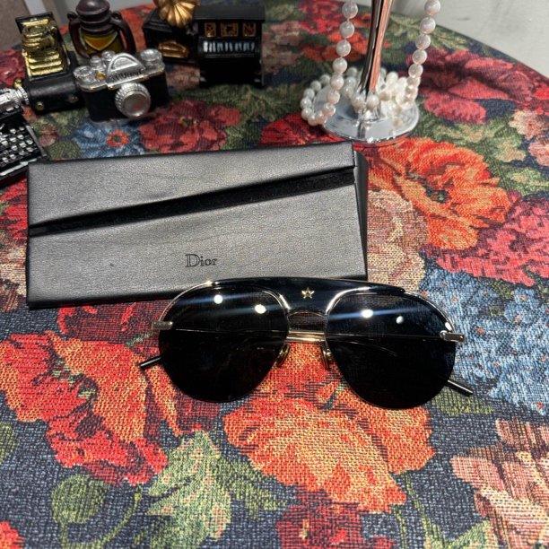 95新 DIOR/迪奥 迪奥 琥珀飞行员墨镜