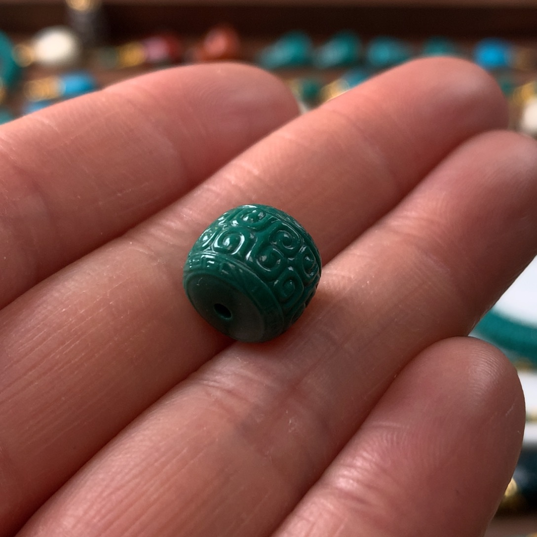 绿松石回纹老型未镶嵌直径11➕