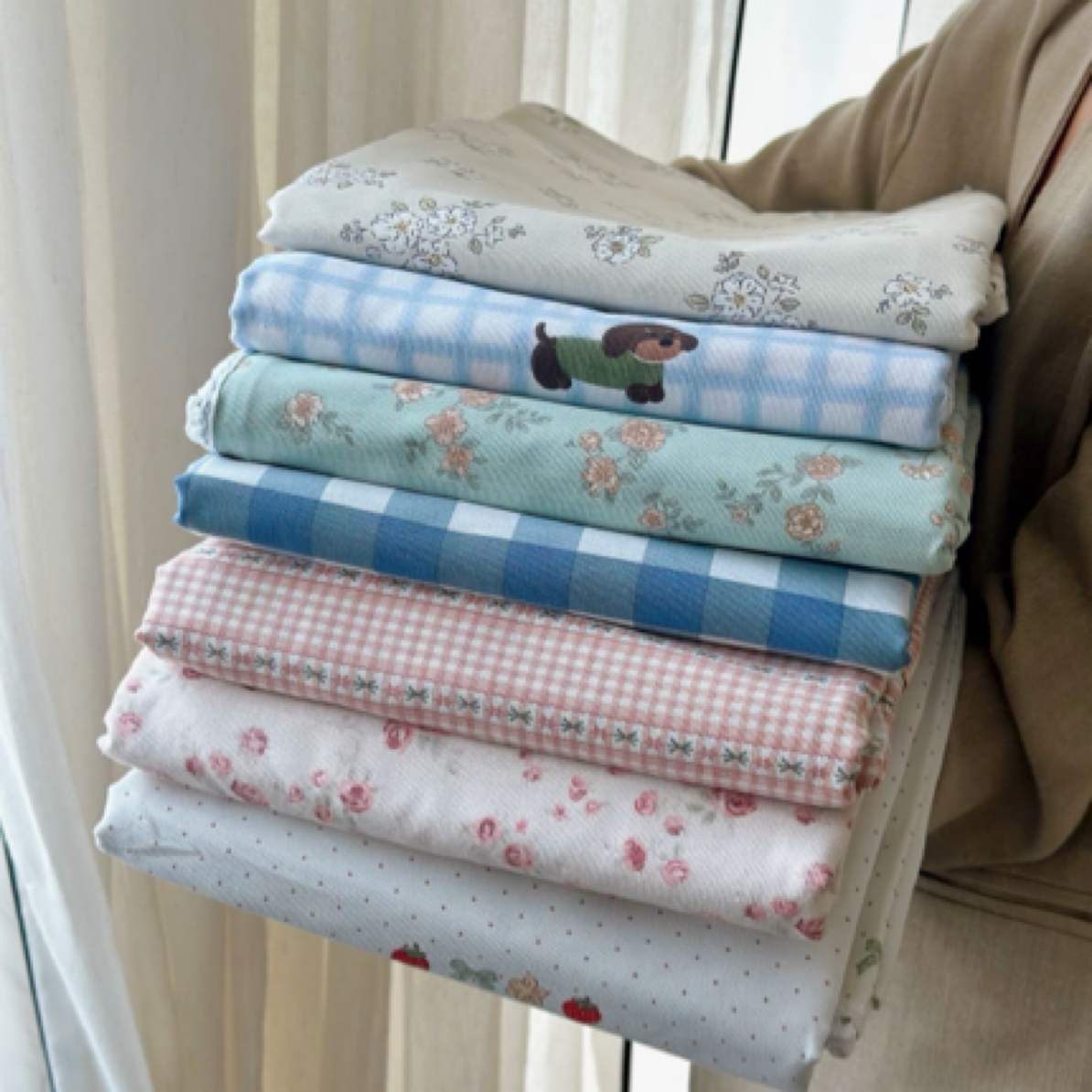 我们俩-细纱老粗布99+1棉三件套