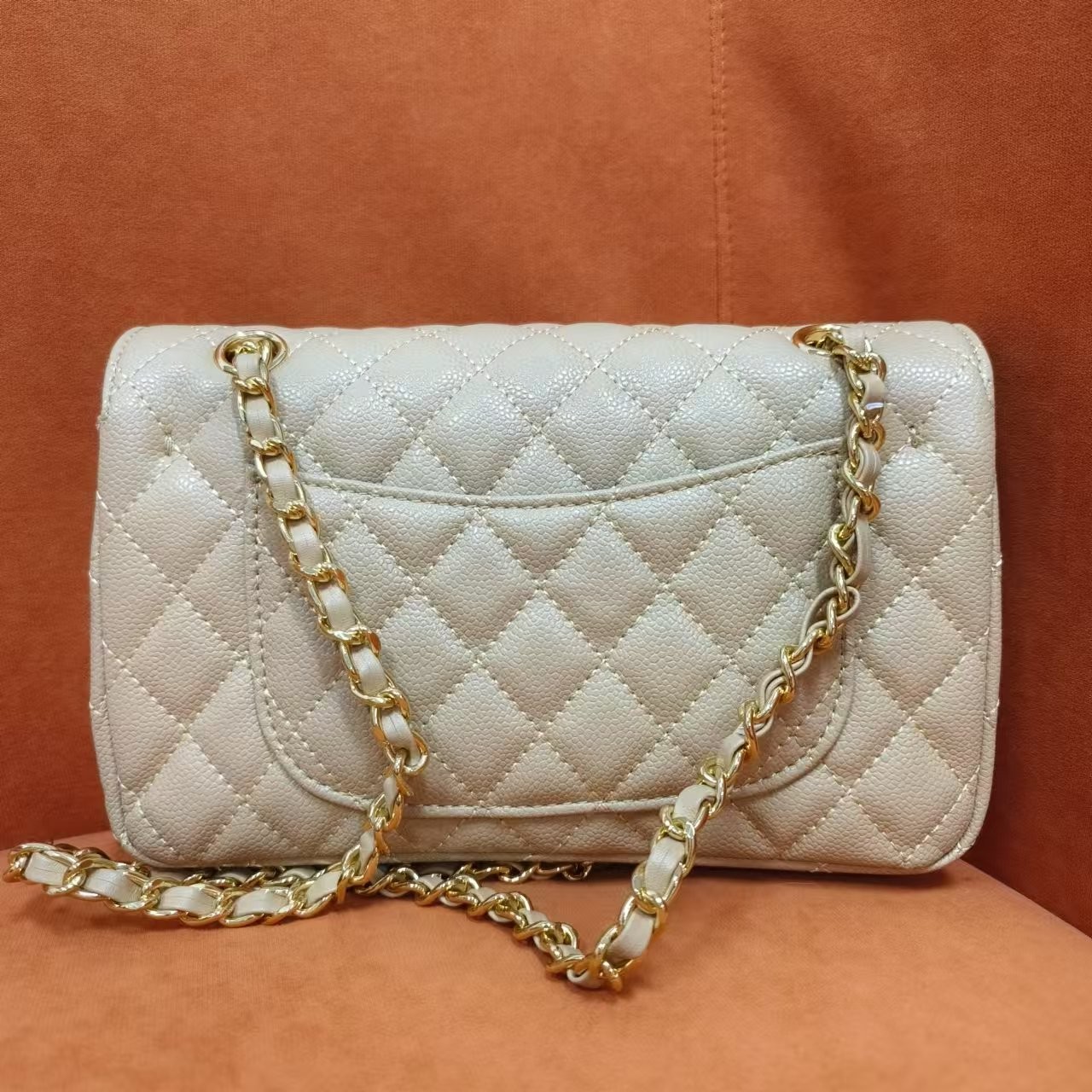 潮流打造真皮女士包潮流时尚百搭10111 香槟金 酱