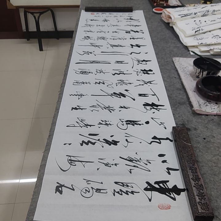 书法书法协会作品观沧海再赠送一副清风明月一壶酒